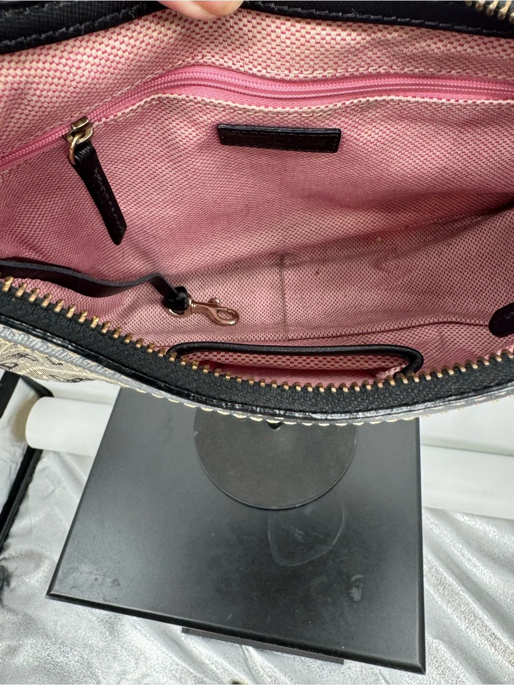 Dooney & Bourke Monogram Hobo Shoulder Bag Purse